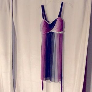 Multi colored and light sequin dress